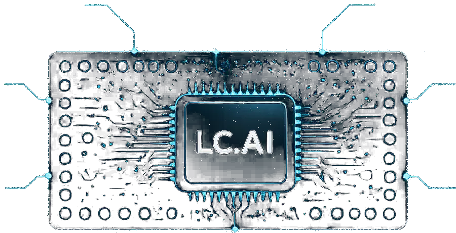 LC.AI 芯片 + 8 项传感器示意图